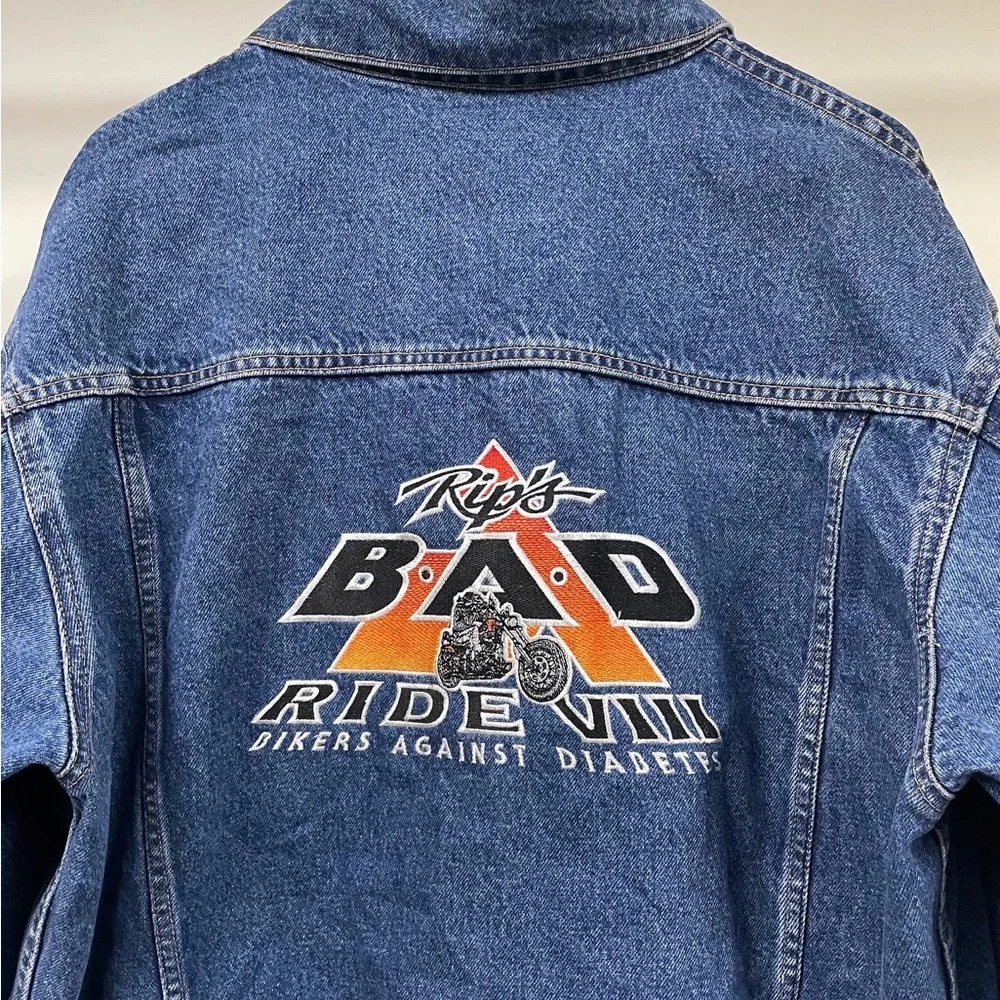 RIP’S BAD RIDE VIII BLUE DENIM JACKET FOR MEN’S & WOMEN’S - Picture 6 of 6